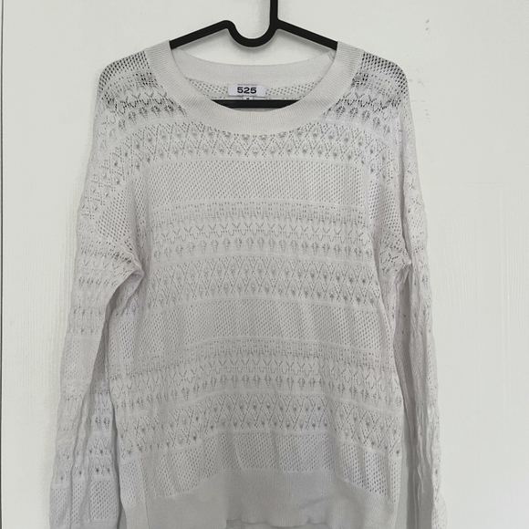 Oversized Lace Long Sleeve Top - Picture 1 of 4